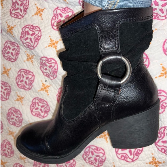 Lucky Brand leather & sude belted boots 8.5​ - Picture 3 of 14